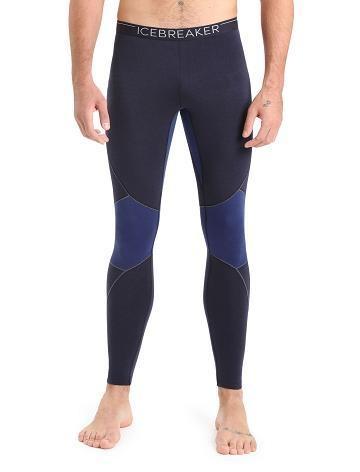 Men's Icebreaker BodyfitZone™ Merino 260 Zone Thermal Leggings Base Layers Midnight Navy / Royal Navy | CA 1555XYUF